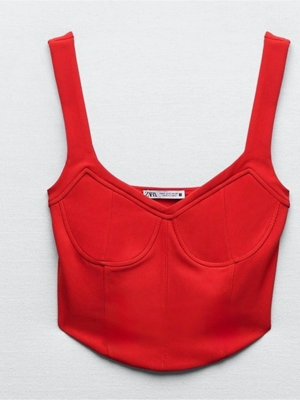 Zara Women's Red Corset Tank